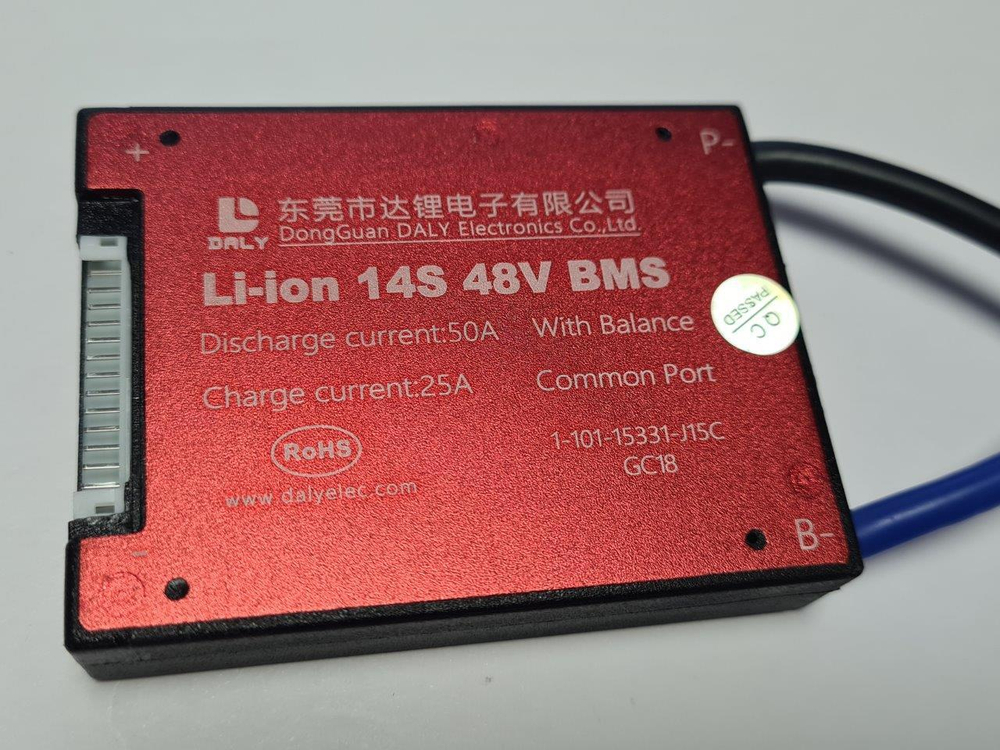 Плата контроля BMS Li-ion 14S 48V 50A