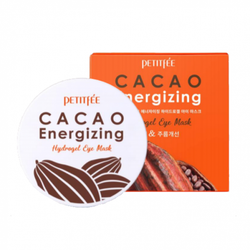 Petitfee Cacao Energizing Hydrogel Eye Patch гидрогелевые патчи с экстрактом какао против отеков