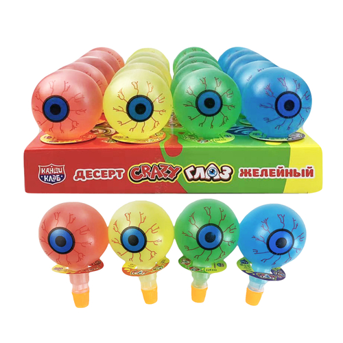 Десерт желейный "Crazy Глаз" 75гр*20шт*8 блоков