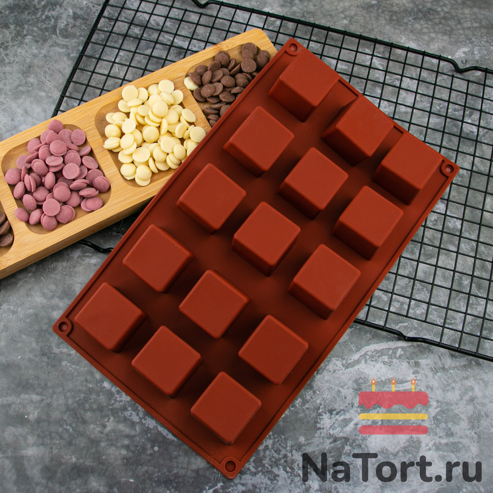 Форма силиконовая «Куб» 15 ячеек