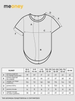 Футболка дизайнерская тельняшка оверсайз с фигурным низом