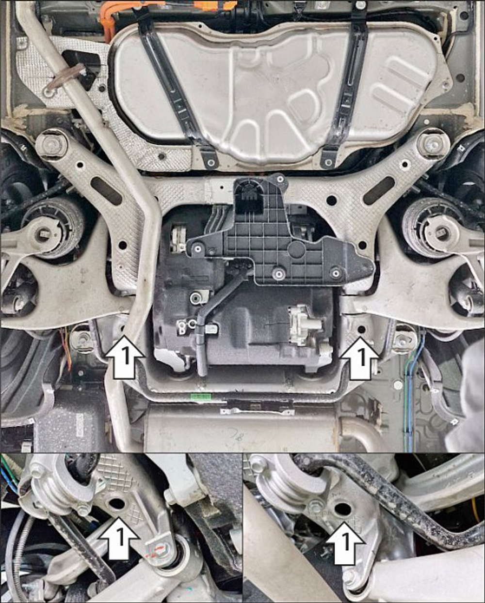Защита заднего электромотора. 4 мм, Алюминий для Voyah Free 2023-н.в., Motodor.348605