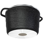 Кастрюля со стекл.крышкой со стекл.крышкой НЕВА МЕТАЛЛ ПОСУДА NG 6650 5.0л "Neva Granite"