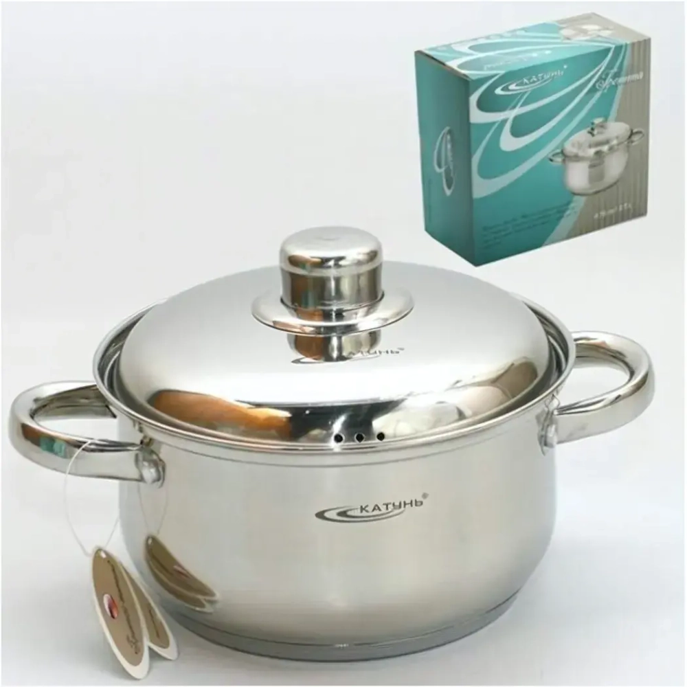 Кастрюля из нержавеющей стали 2,5л «Гретта» Катунь