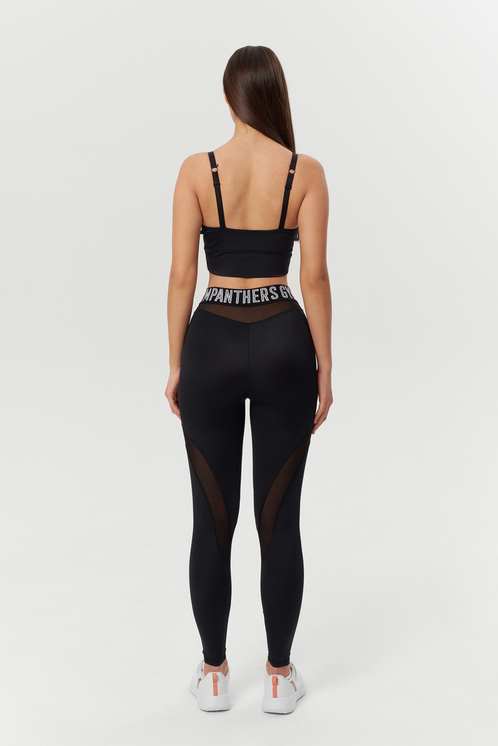 Топ с сеткой на груди