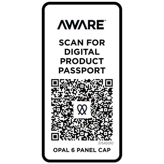 Opal с 6 панелями Aware™ кепка из переработанных материалов