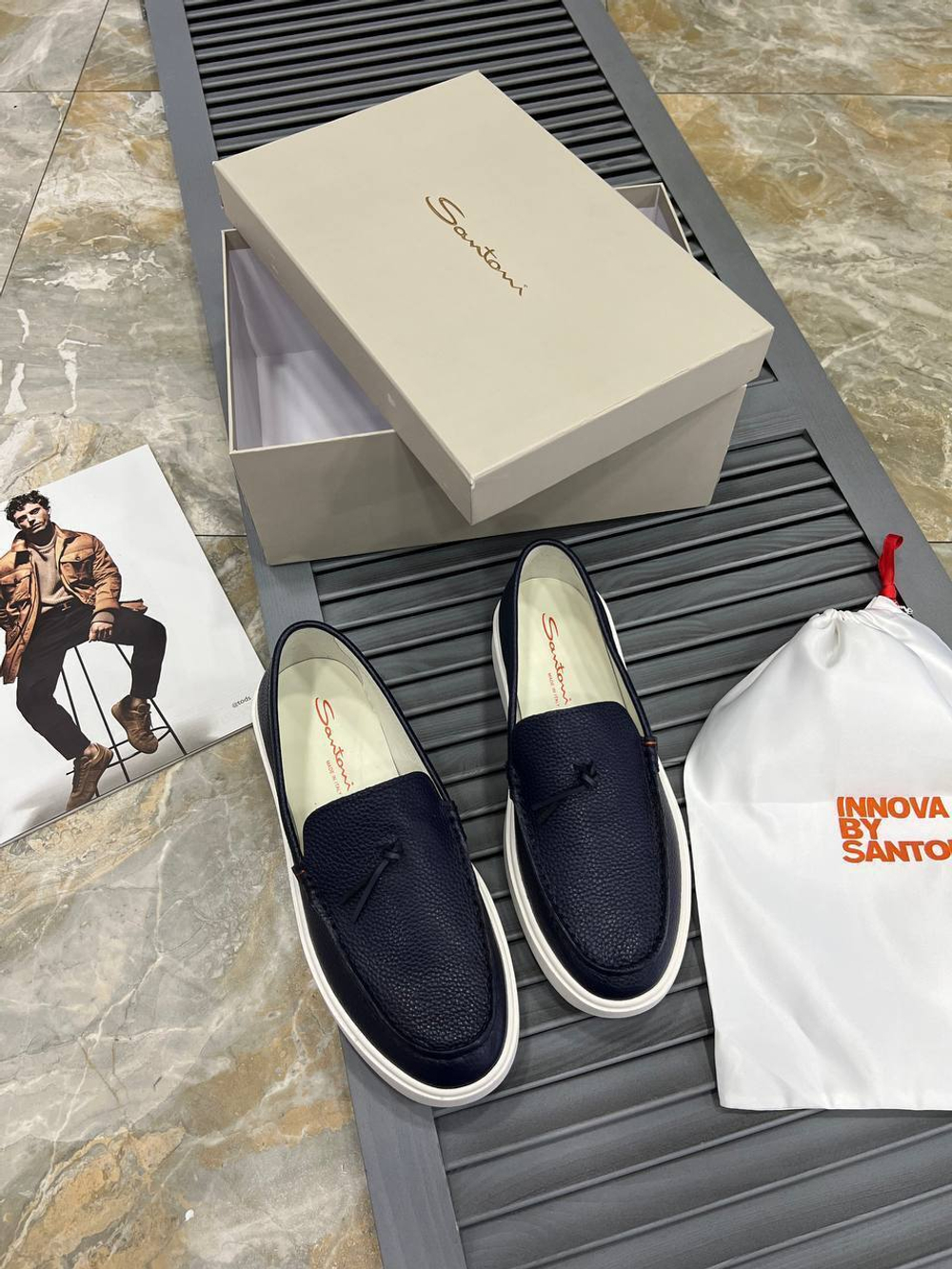 Лоферы Santoni