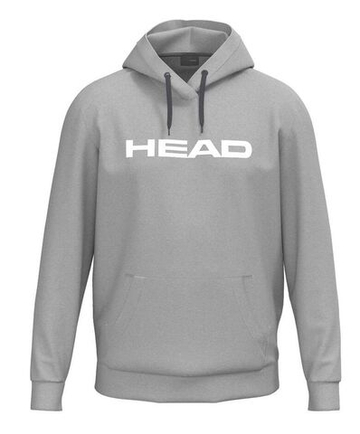 Мужская теннисная кофта Head Club Original Hoodie - grey melange