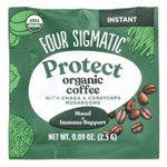 Four Sigmatic, Protect, растворимый органический кофе с чагой и кордицепсом, средней обжарки, 10 пакетиков по 2,5 г (0,09 унции)
