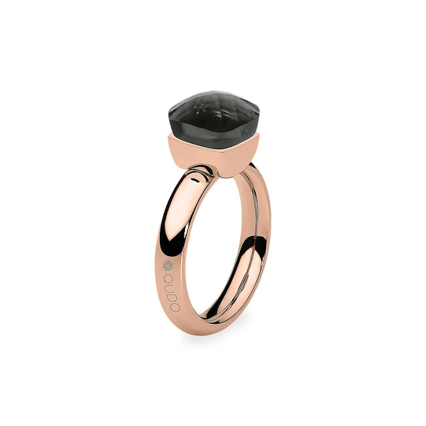 Кольцо Qudo Firenze smoky quartz 18 мм 610131 BW/RG размер 18