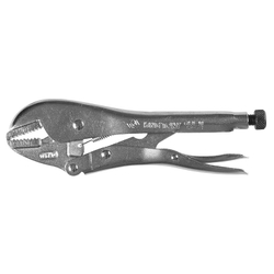 KING TONY (6031-10) Зажим с фиксатором 254 мм, с прямыми губками