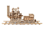 Локомотив №1 - Eco Wood Art - Деревянный конструктор, 3D пазл, сборная механическая модель, паровоз