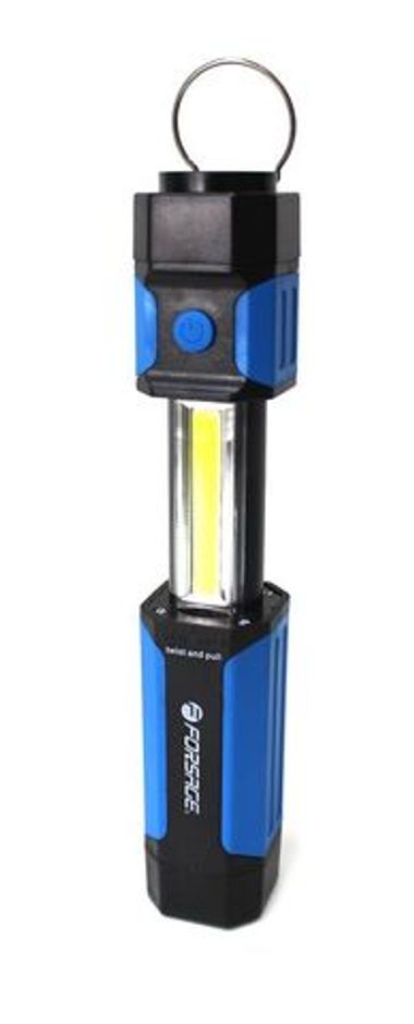 Фонарь светодиодный раздвижной(150Lm,1.5V, 4хААА, 3W COB LED,магнит) Forsage F-01400