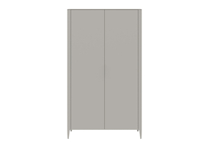 Шкаф Type 2-х створчатый высокий (серо-бежевый)