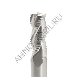 Фреза твердосплавная обдирочная 10мм (L=75, l=25, хв=10) Z3 30° по алюминию и цвет.металлам BRAL-3W-