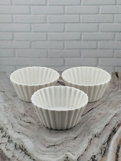 Набор порционных керамических формочек 3 шт., круглые