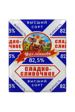 Масло Масленково Сладко-сливочное особое 82,5 % 180 гр