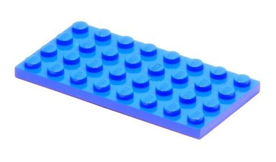 Lego 25шт Плитка 4х8 (синий) 303523