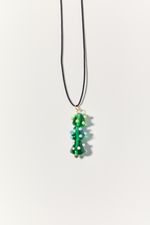 Подвеска Елочка на шнурке, стекло