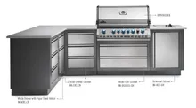 Встраиваемый газовый гриль Napoleon Prestige BIPRO-665, 7 горелок