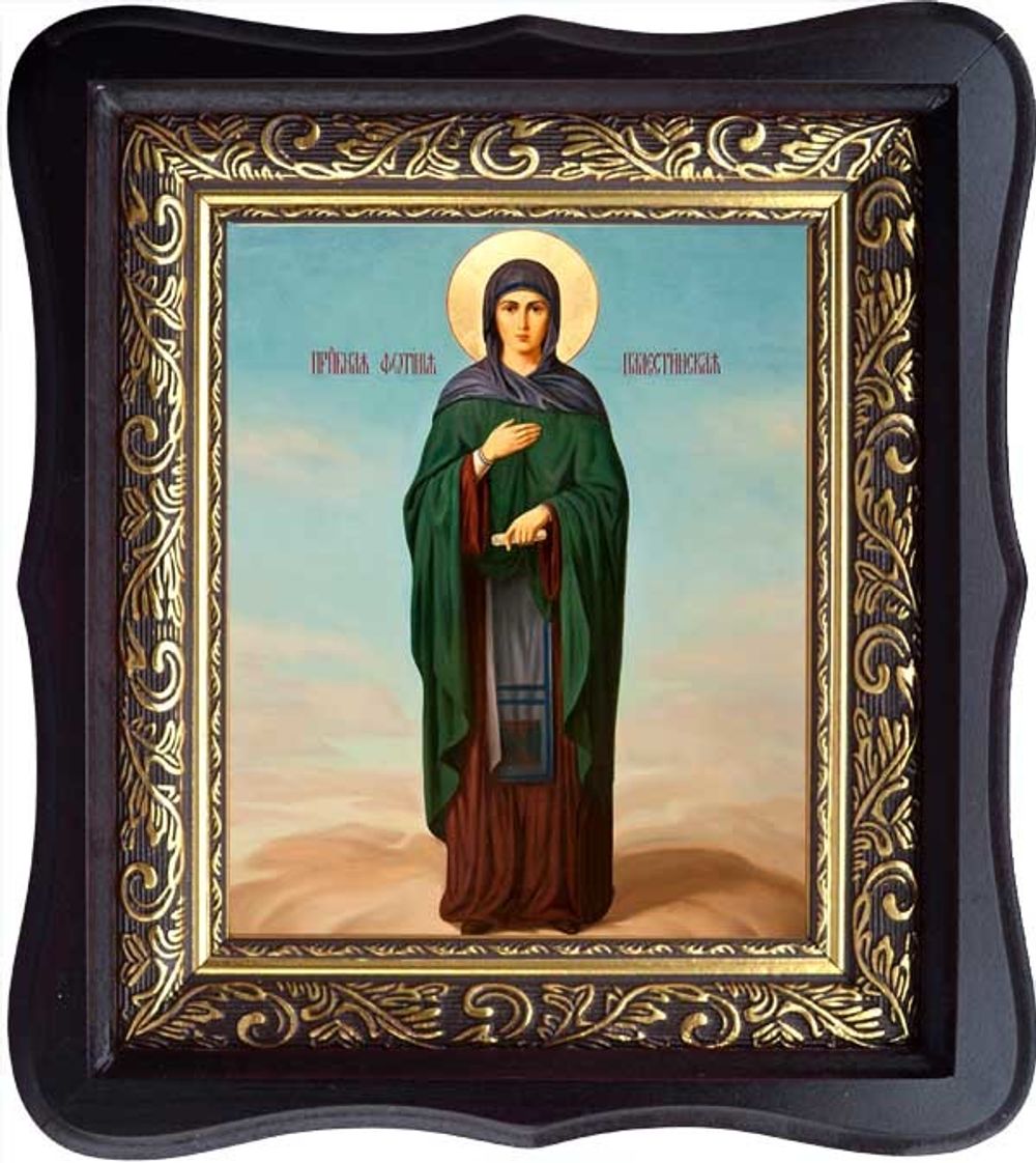 Фотиния (Светлана) Палестинская Святая преподобная. Икона на холсте.
