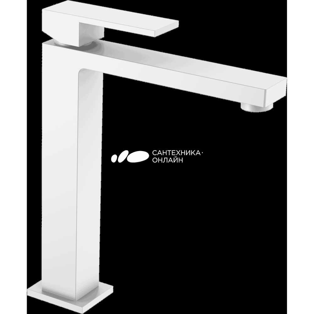 Смеситель для раковины Boheme Qubic 472-MW matt white