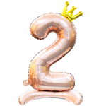 Шар фольгированный Цифра 2 81 см (Розовый)