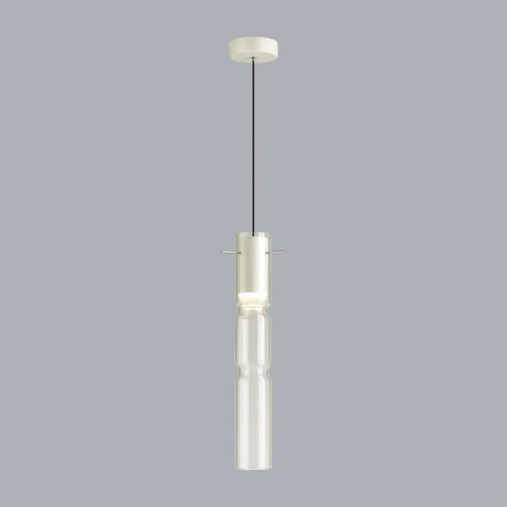 5059/5LB PENDANT ODL24 385 белый/прозрачный/металл/стекло Подвес LED 5W 3000K SCROW