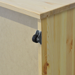 Выдвижные ящики для кровати Дана из массива сосны, 2 шт., прозрачный лак