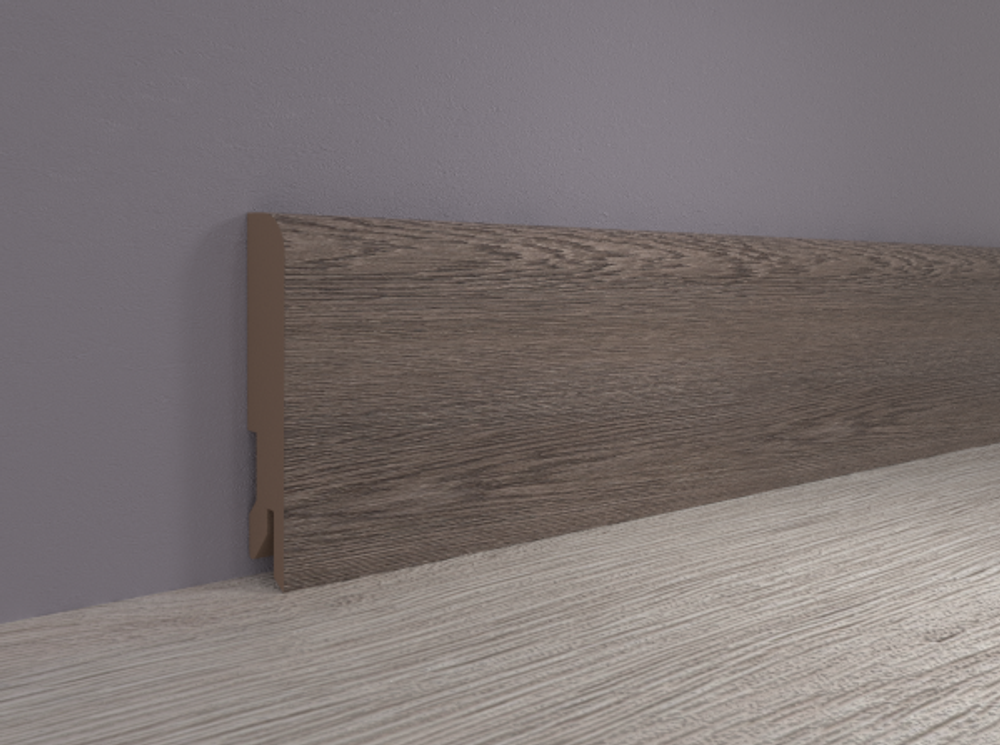 Плинтус МДФ ламинированный Лука Пл 100-10МДФ.2400.24014 дуб оверленд темный 16x100х2400 мм