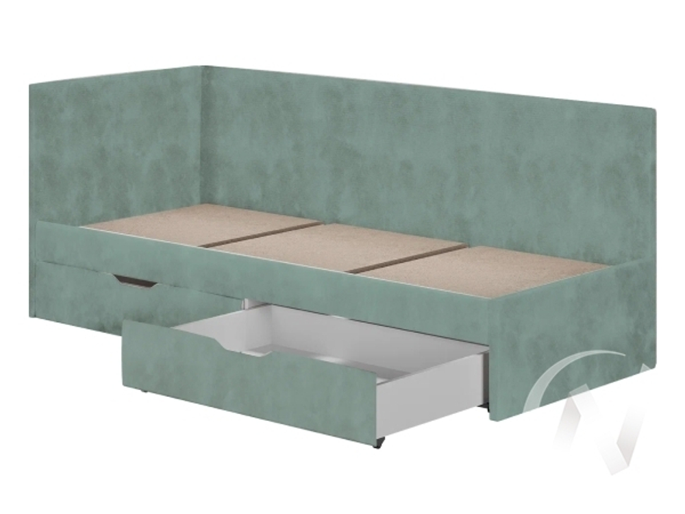 Кровать Лео 0;8 КР-49 (белый/эвкалипт)