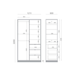 Шкаф TIMELESS TLD218