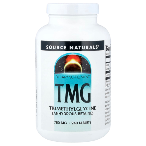 Source Naturals, ТМГ, 750 мг, 240 таблеток