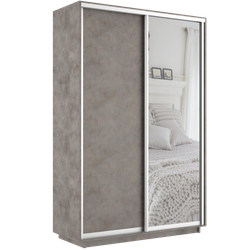 Шкаф-купе "Экспресс Медиум Дуо" (Бетон) 2200х1400, МК Е1, г.Белореченск