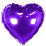 Шар (18"/46 см) Сердце, Фиолетовый 1 шт.