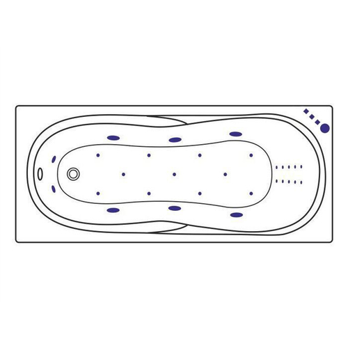 Акриловая ванна 170х75 см Excellent Sekwana WAEX.SEK17.ULTRATNANO.CR белая
