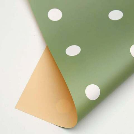 Пленка в рулоне "В горох" 58см*10м