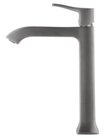 Смеситель для раковины высокий WONZON & WOGHAND FLEX, Темный графит (WW-88019072-BGM)