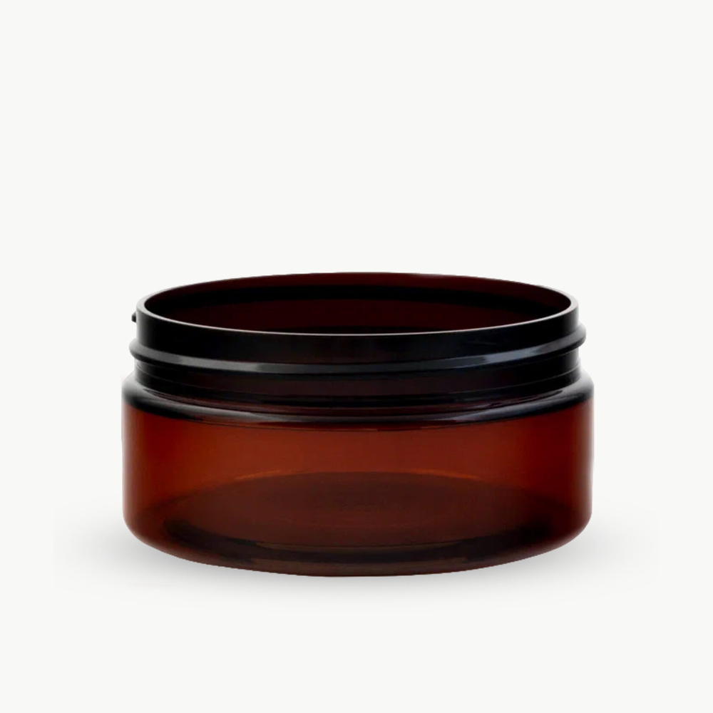 Комплект: Банка ПЭТ 150 мл (89) коричневая с отсекателем и черной крышкой