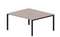 Составной стол Strike на 2 рабочих места 1580х1366х750мм (меламиновые аутлеты)