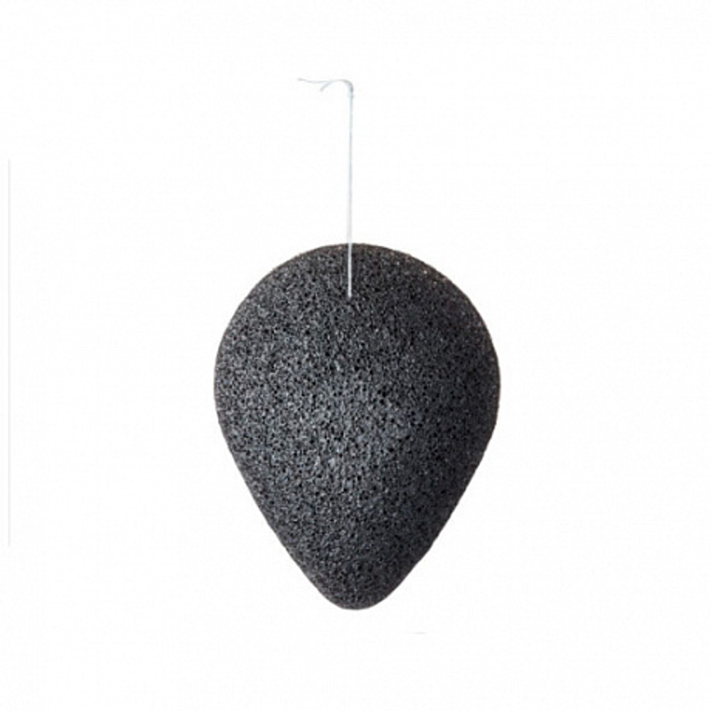 PURITO Bamboo Charcoal Konjac Sponge, 7g - Спонж-конняку с древесным углём