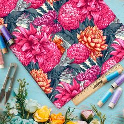 Ткань премиум Оксфорд 600D экзотический цветник