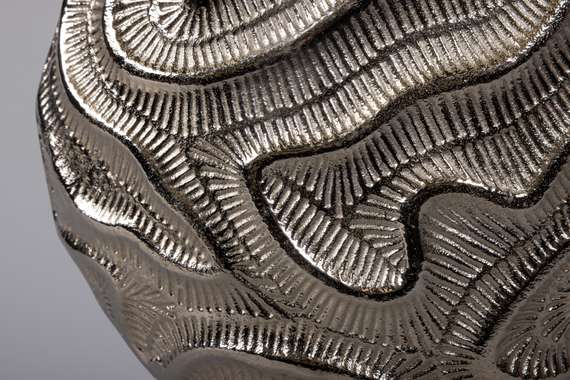 Ваза для цветов фигурная большая серебро