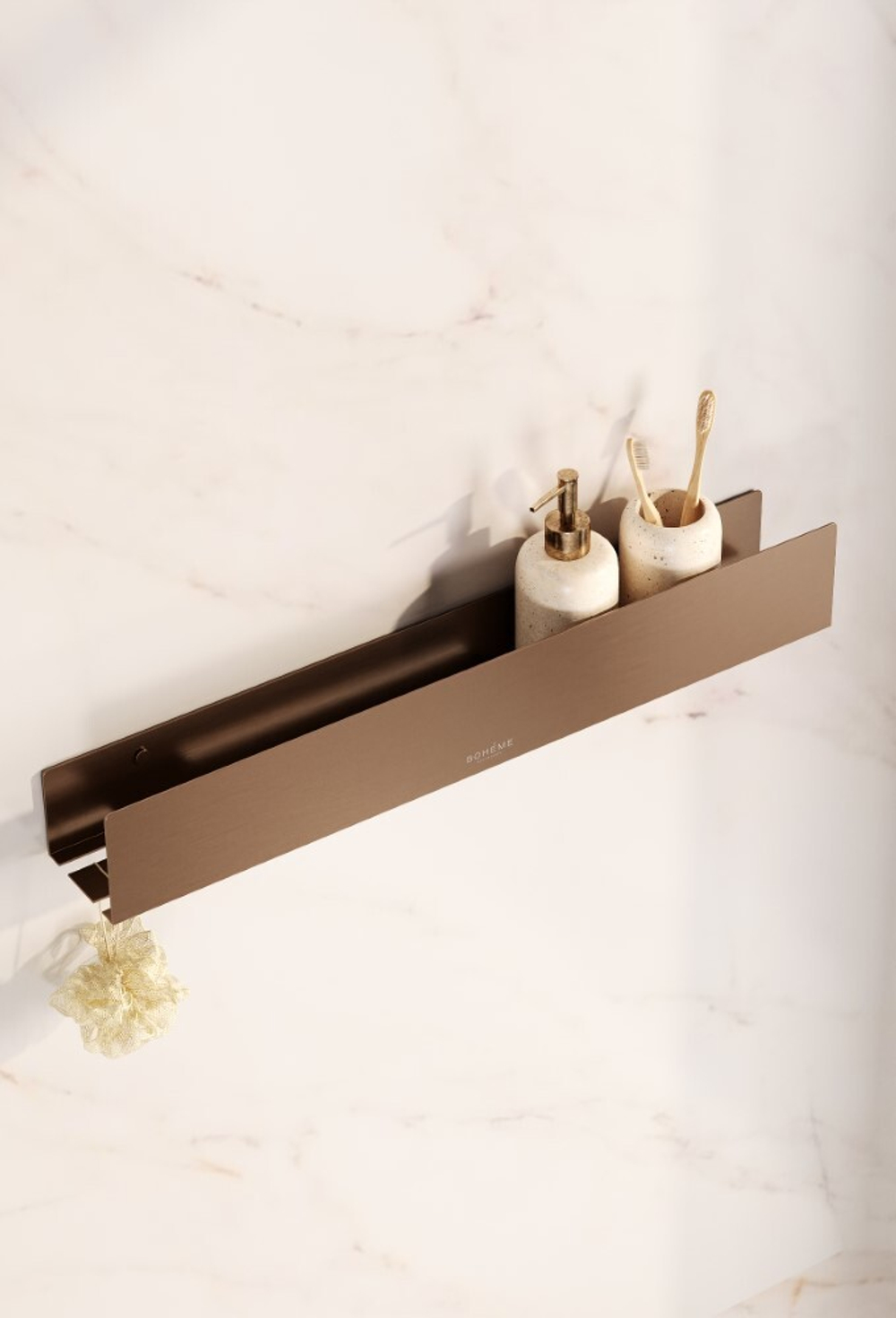 Boheme Полка подвесная 60см COPPER BRUSHED