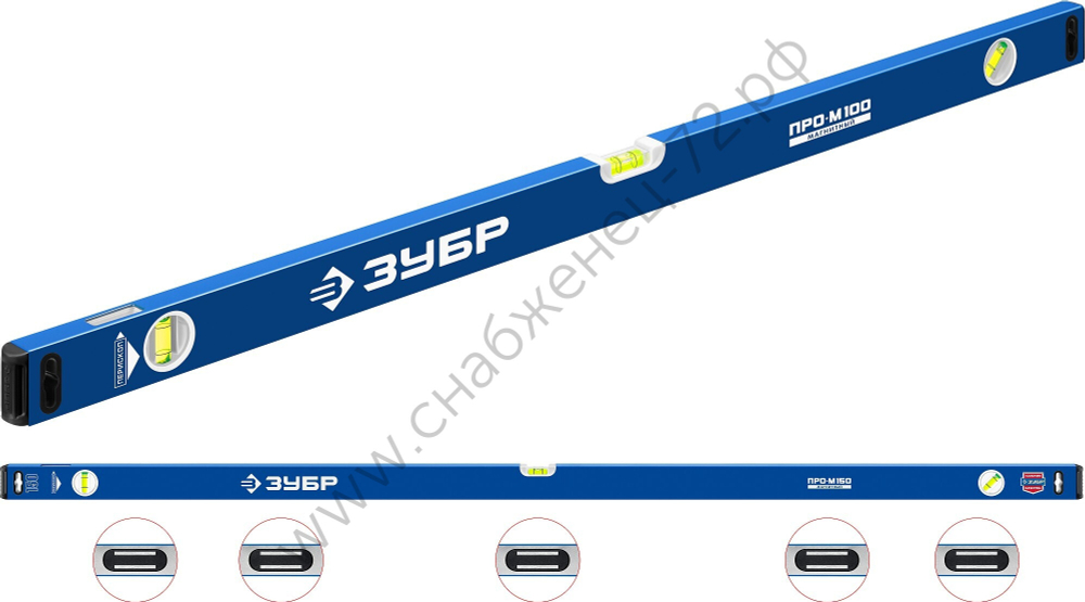 ЗУБР ПРО-М, 1500 мм, усиленный магнитный уровень, Профессионал (34589-150)