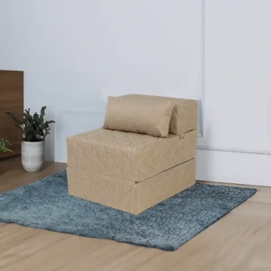 Бескаркасное кресло-кровать (трансформер) BuyDream (бежевый)