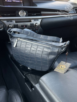 Сумка-слинг Stefano Ricci из кожи крокодила