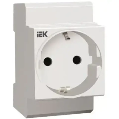 Розетка на дин-рейку с заземлением ИЭК