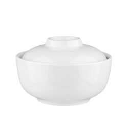 Бульонница мисосупница 325 мл d 12,3 см h8,5 см с крышкой белая фарфор P.L. Proff Cuisine [6]