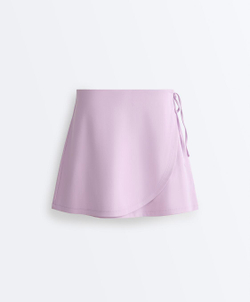 Oysho Юбка Comfortlux с перекрестным кроем, сиреневый